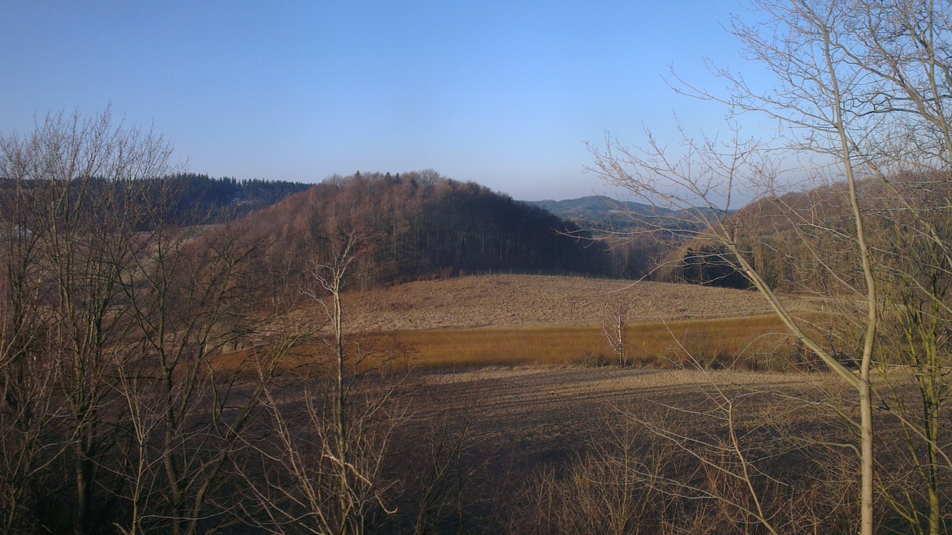 Fields and hills around the Kłodzko valley